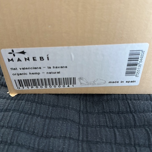 Manebi flat espadrilles-Natural Linen - Picture 7 of 8